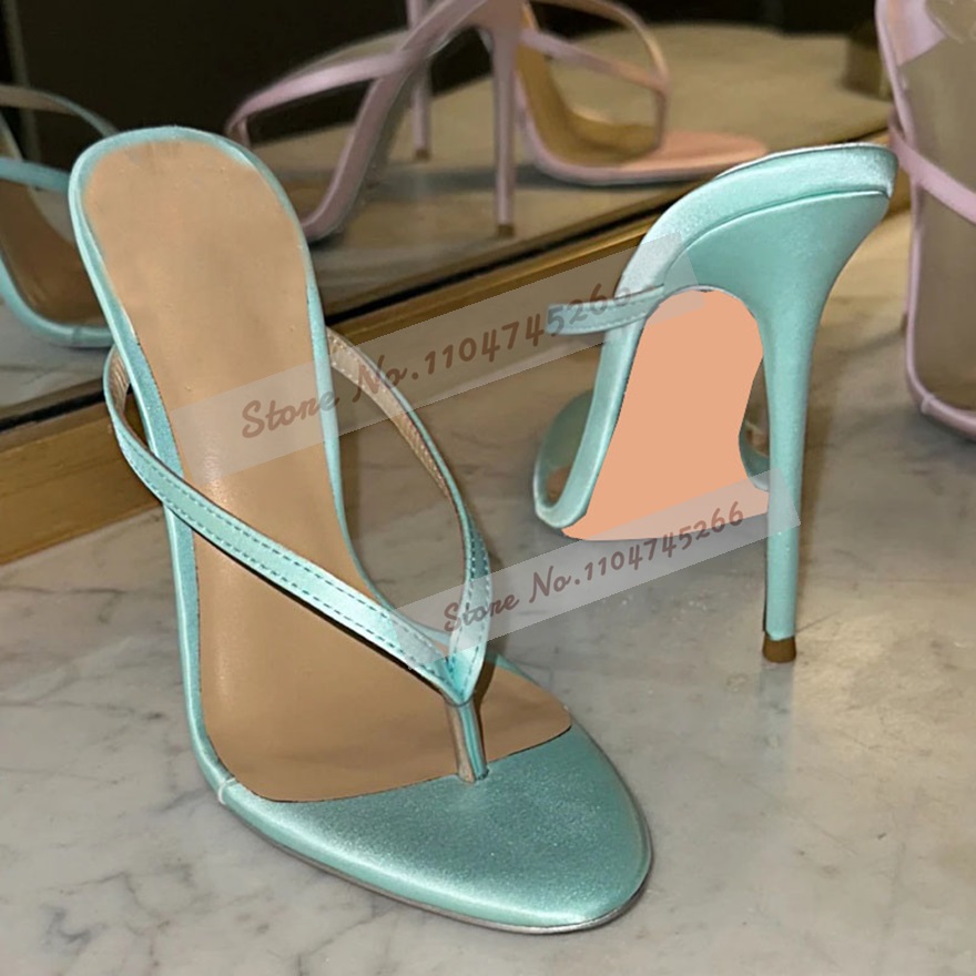 Summer Light Clothing - Zapatillas de tacón alto con clip