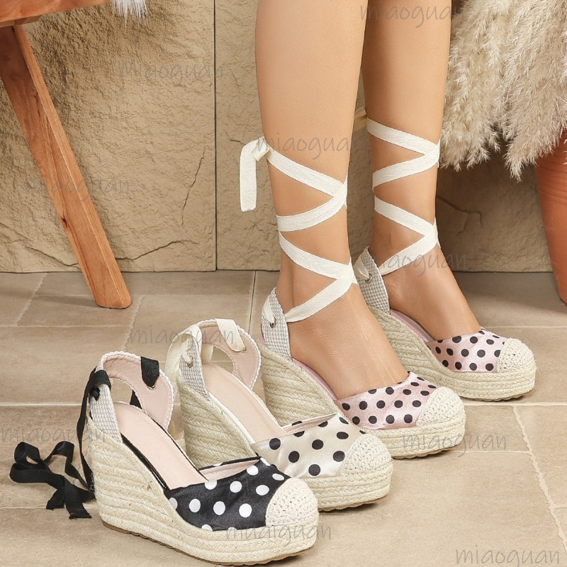 Espadrille Sandal Women - Sandalias de cuña con plataforma de