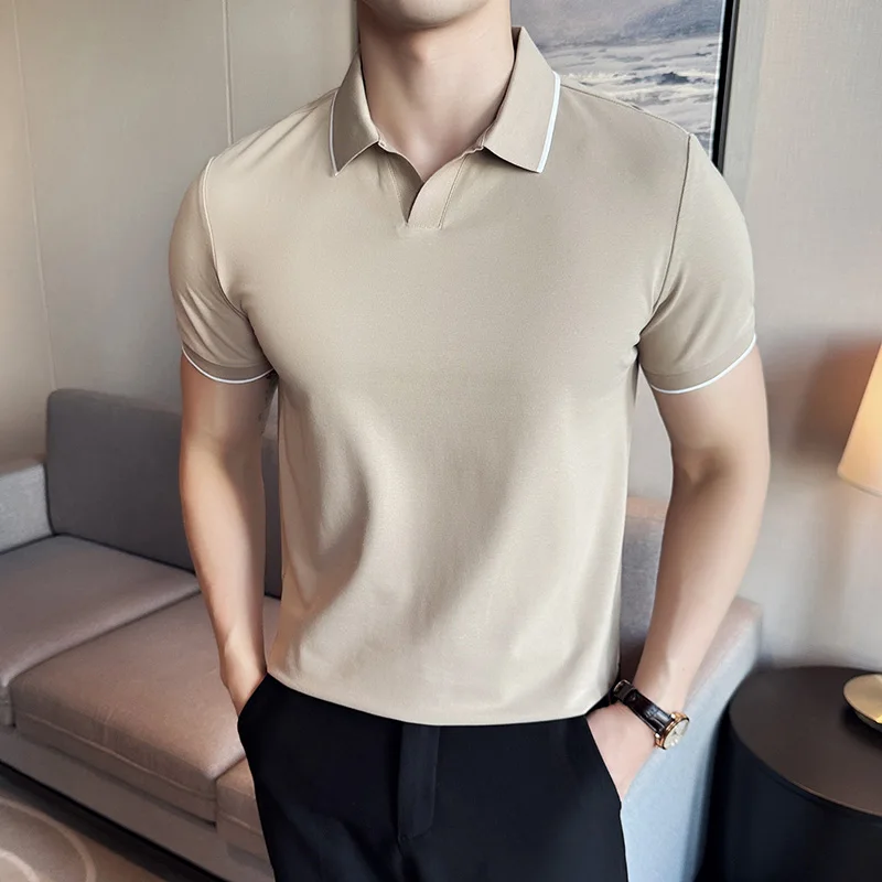 Summer Light Clothing - Camisa Polo de verano para hombre,