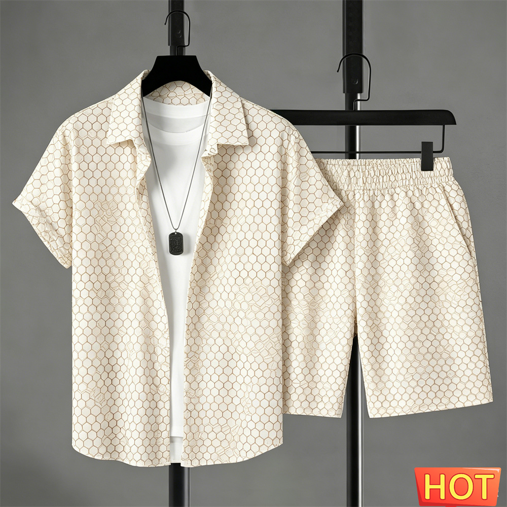 Summer Clothing Haul - Conjunto de Camisa para Hombre, Estilo