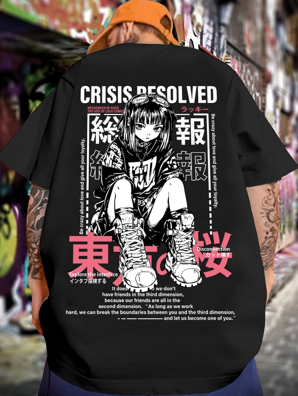 Japanese Summer Clothing Men - Camiseta de verano japonesa con estampado