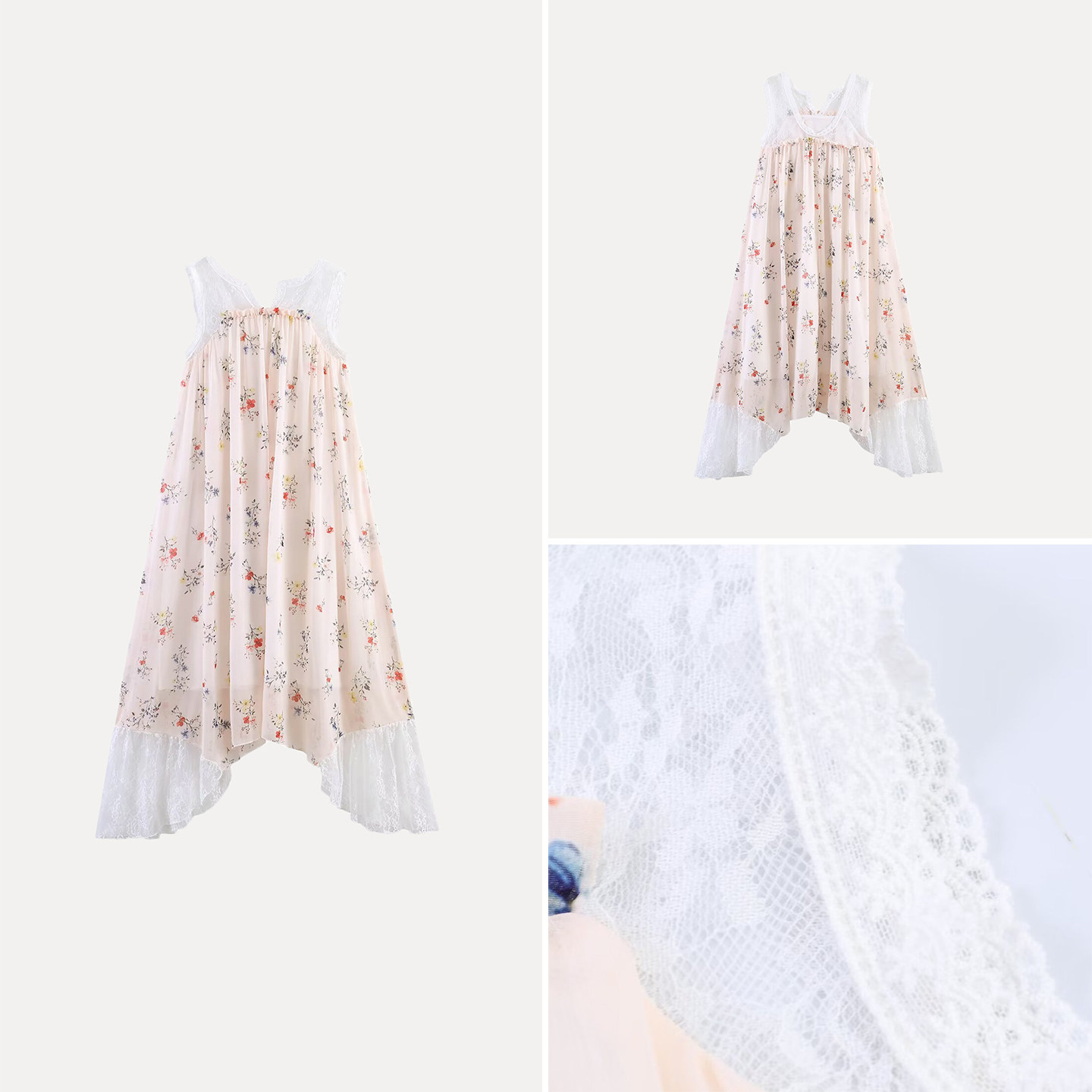 Summer Line Clothing Brand - Vestido sin Mangas con Ribete de