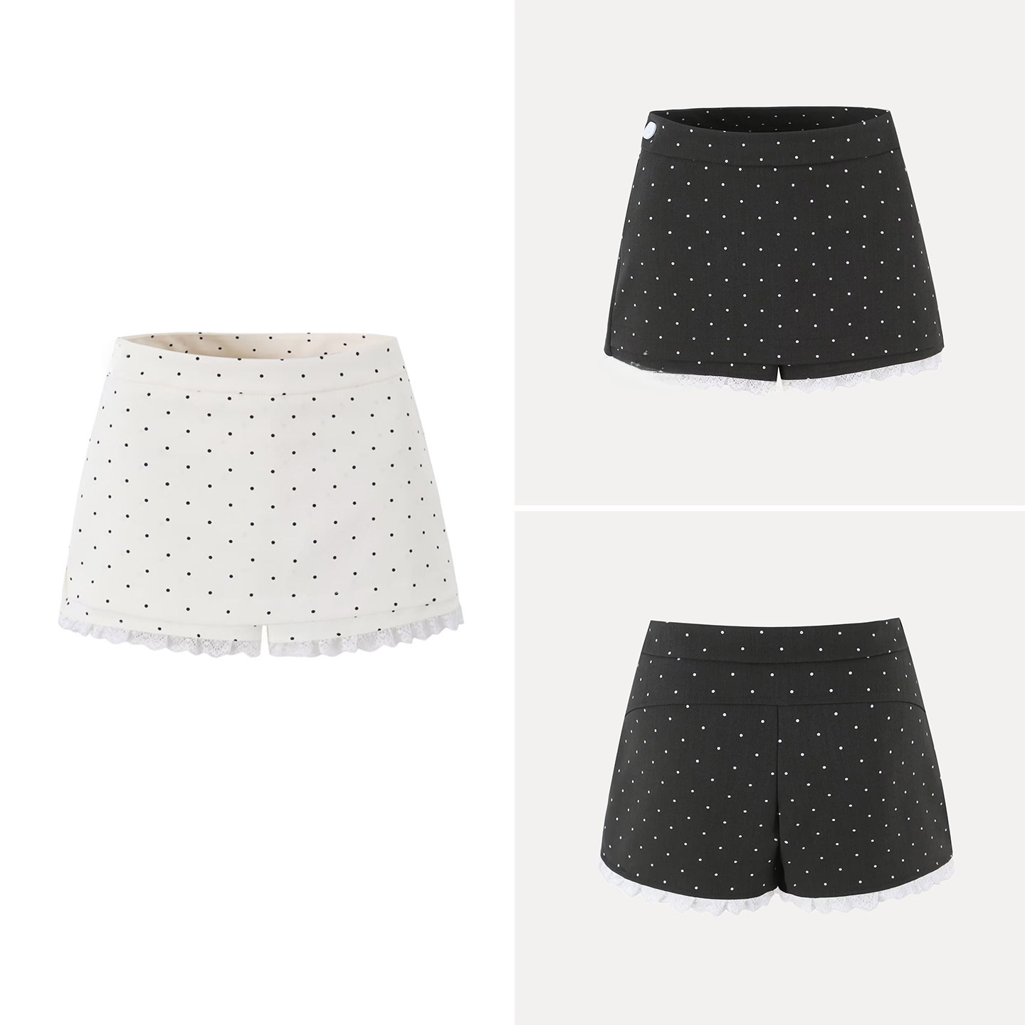 Summer Line Clothing Brand - Falda pantalón corta de encaje con