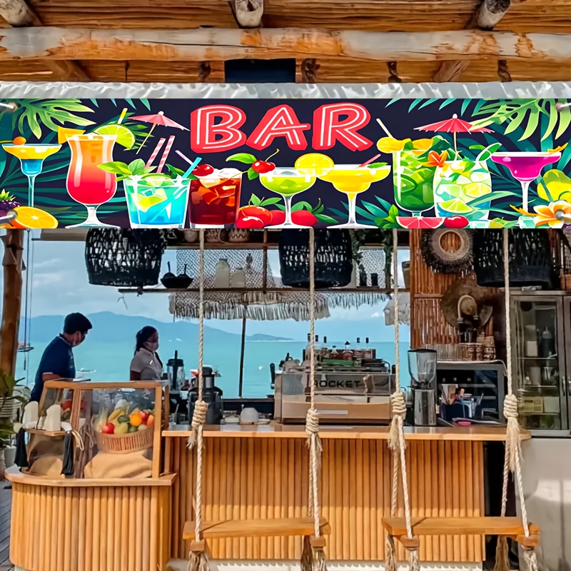 Summer Clothing Banner - Banner de fiesta de Bar hawaiano