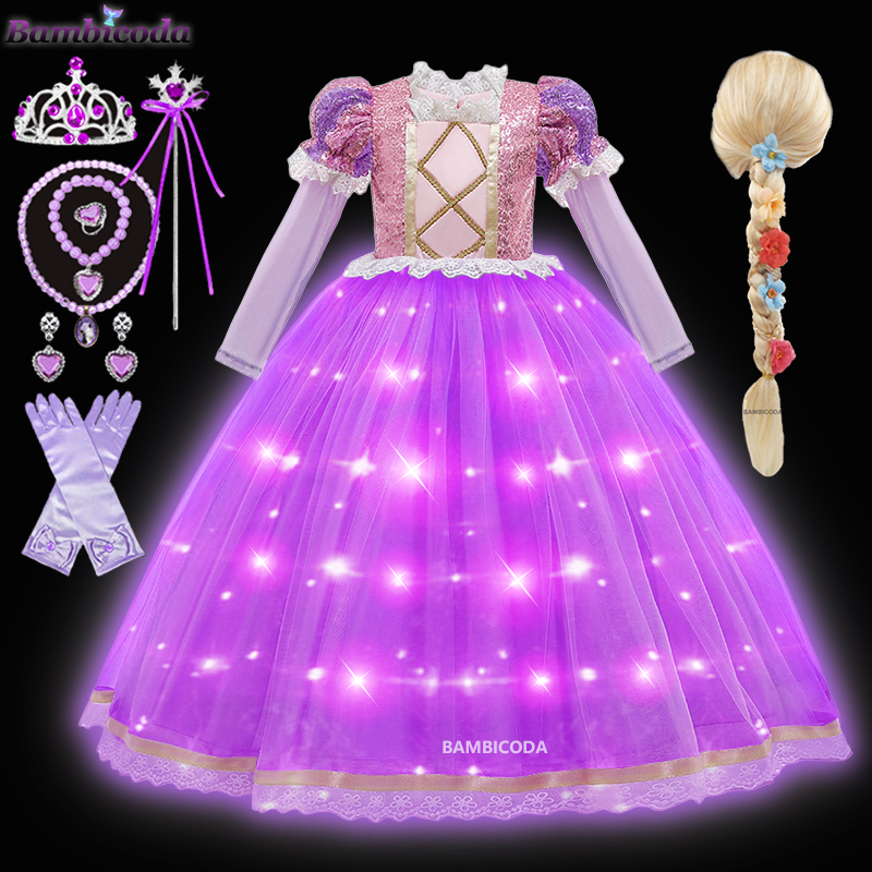 Vestido de princesa Rapunzel c - Summer Light Clothing reseña y precio