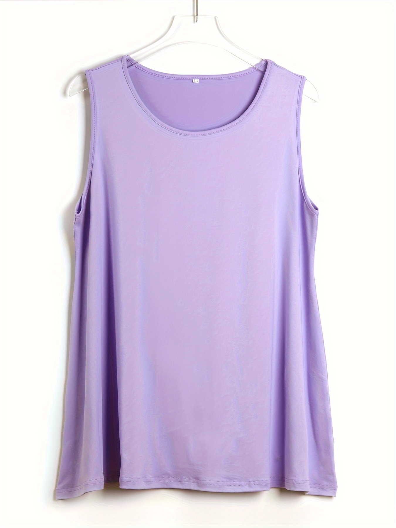 Camiseta sin mangas lisa y sen - Summer Clothing Plus reseña y precio