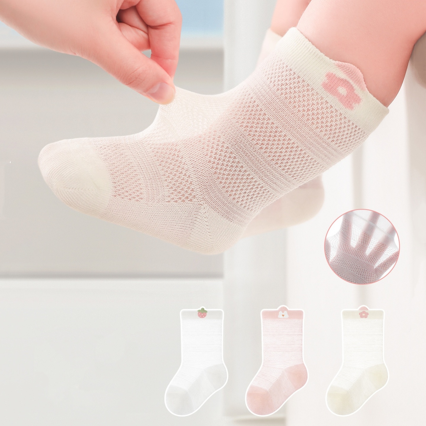 3 par/lote de calcetines para  - Summer Clothing Newborn reseña y precio