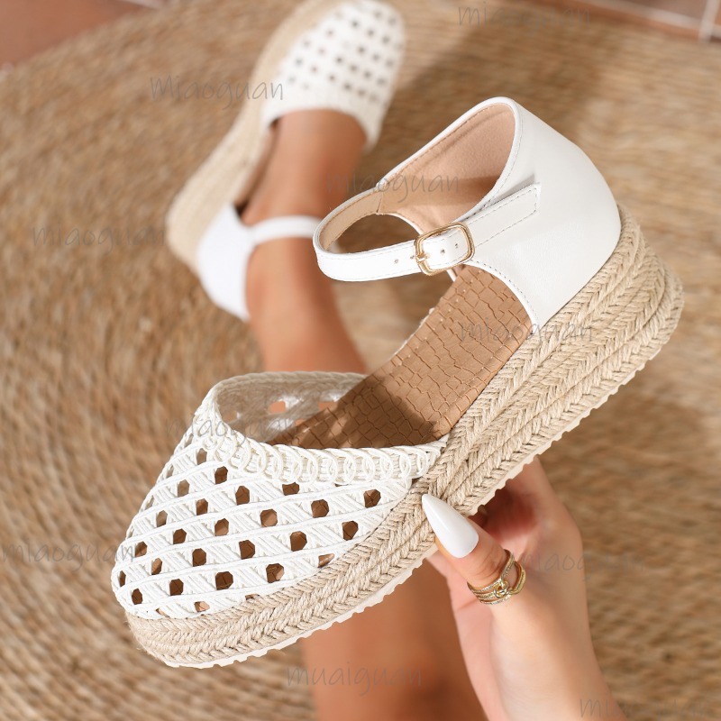 Sandalias de cuña de esparto t - Espadrille Sandal Women reseña y precio