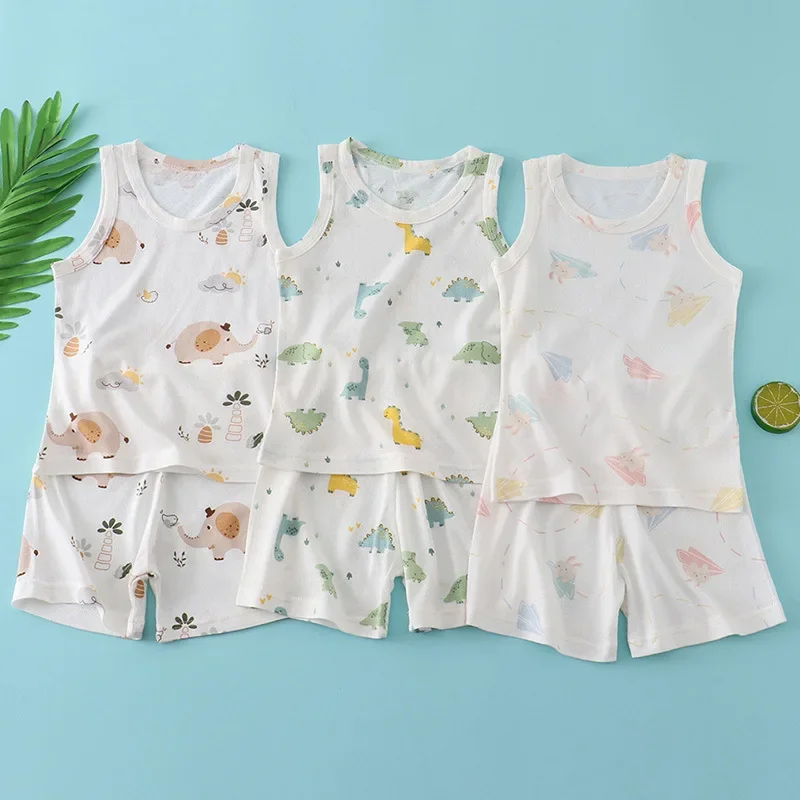 Conjunto de Chaleco de Bambú y - Summer Clothing Newborn reseña y precio