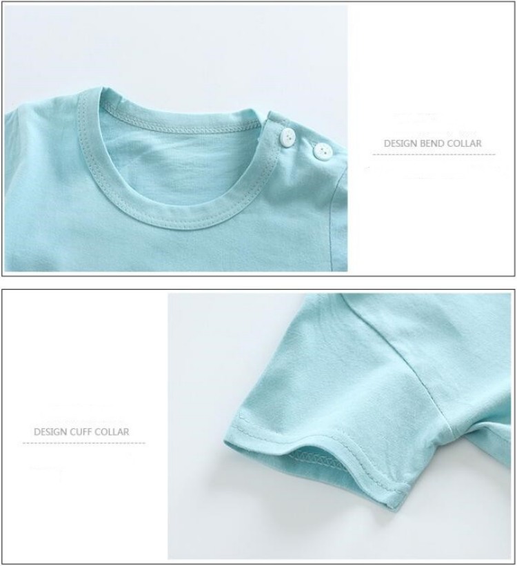 Camisetas de algodón + Pantalo - Summer Clothing Newborn reseña y precio