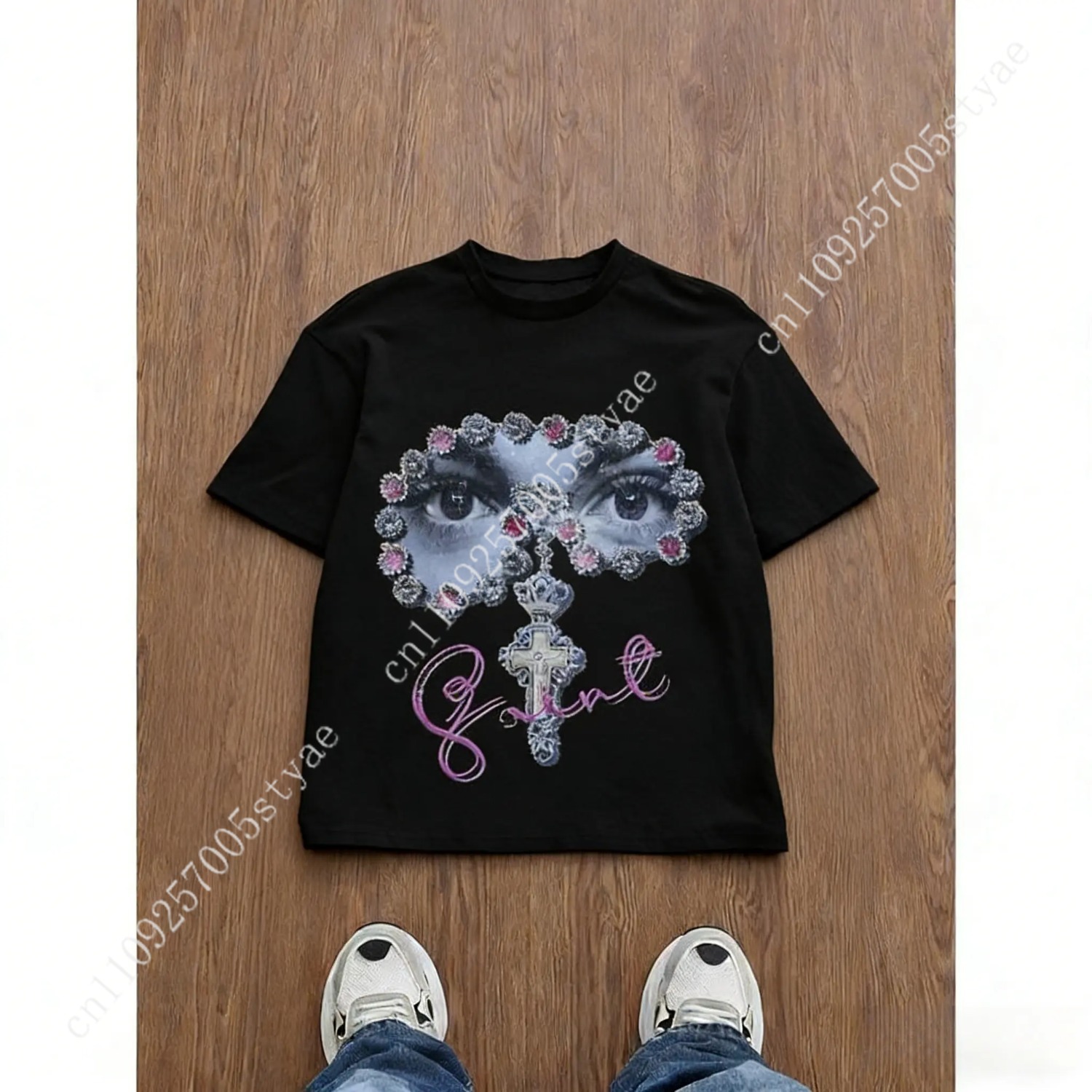 Camiseta holgada con estampado - Summer Quilt reseña y precio