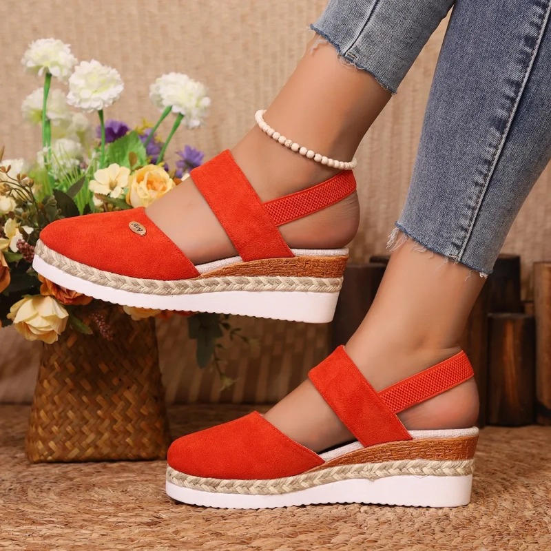 Sandalias de cuña cerradas par - Espadrille Sandal Women reseña y precio