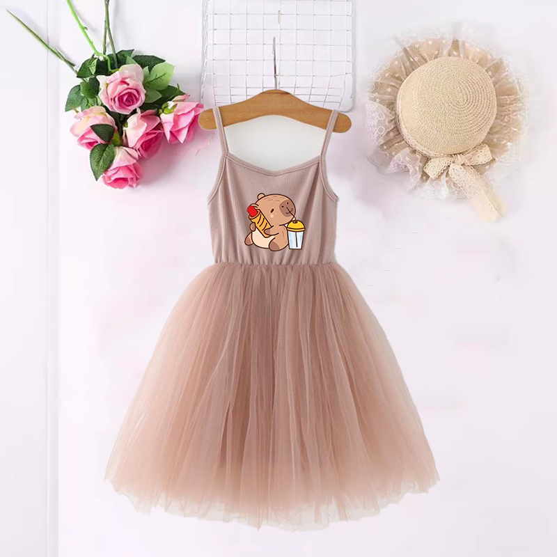 Vestidos Capybara para niñas c - Summer Clothing Gifts reseña y precio