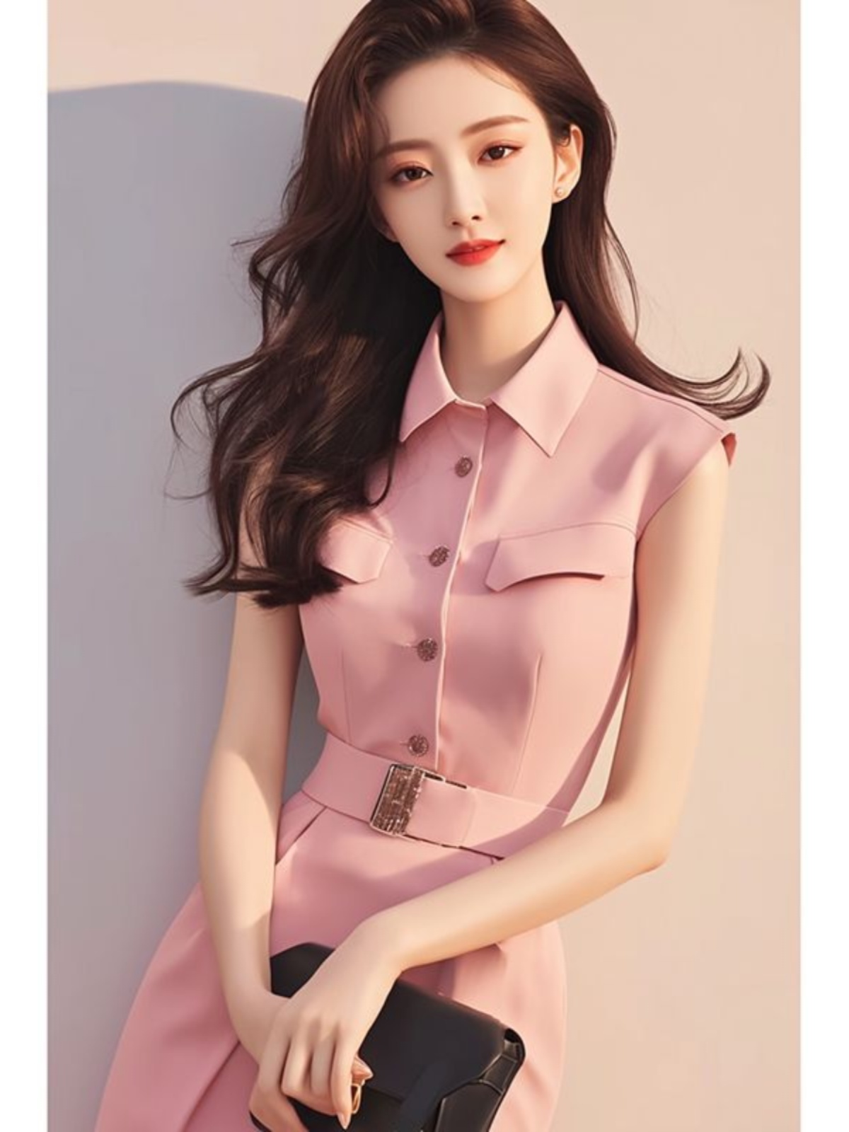 Elegante Vestido Largo Rosa, E - Summer Line Clothing Brand reseña y precio