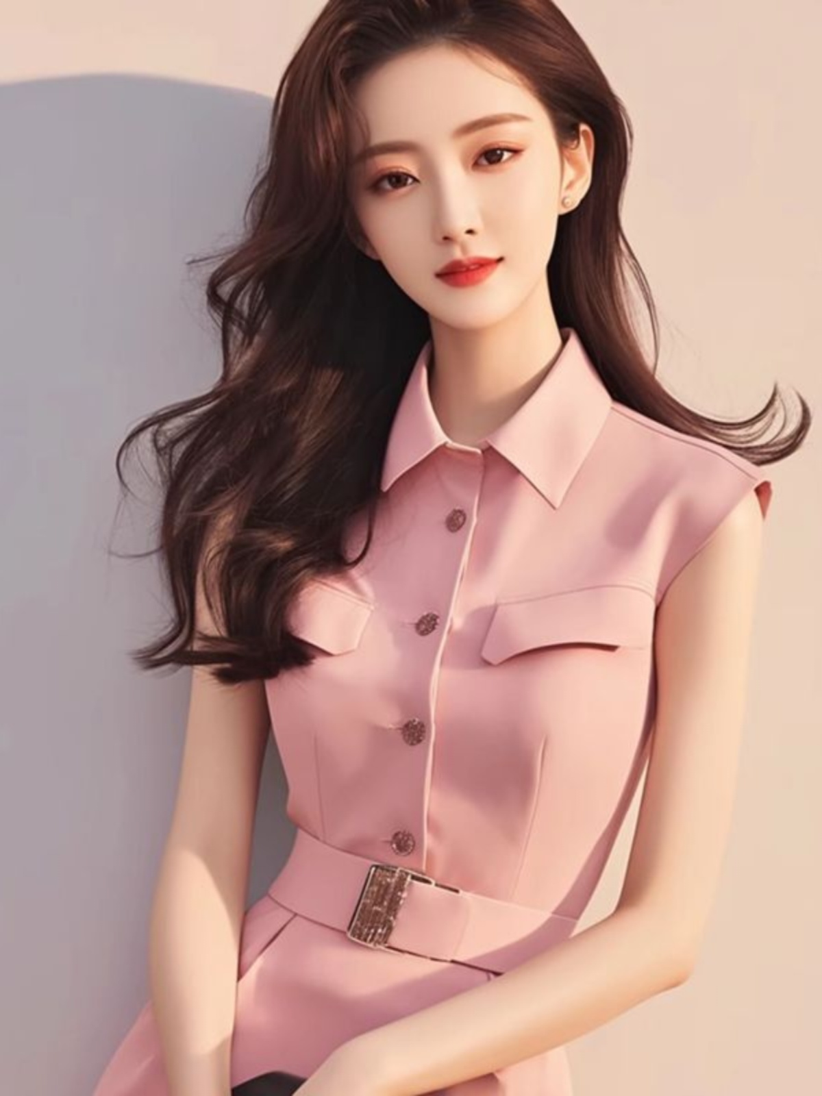 Elegante Vestido Largo Rosa, E - Summer Line Clothing Brand reseña y precio