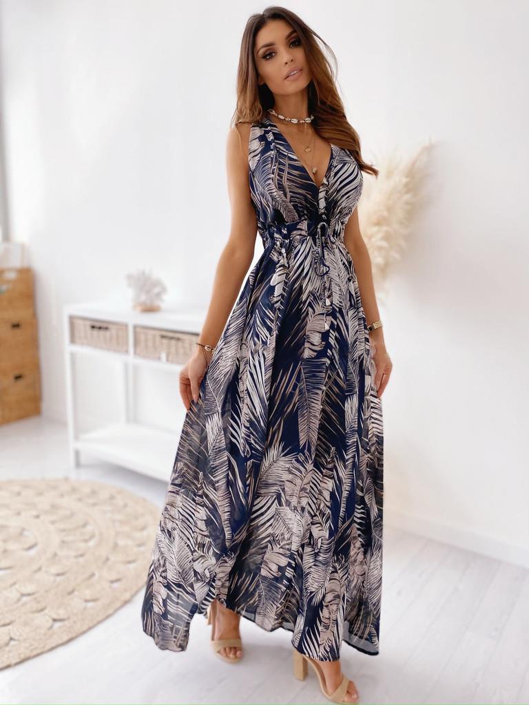 Vestido Midi con Cinturón y Es - Summer Line Clothing Brand reseña y precio